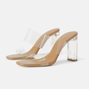 Zara  Basic Collection Vinyl Sandals